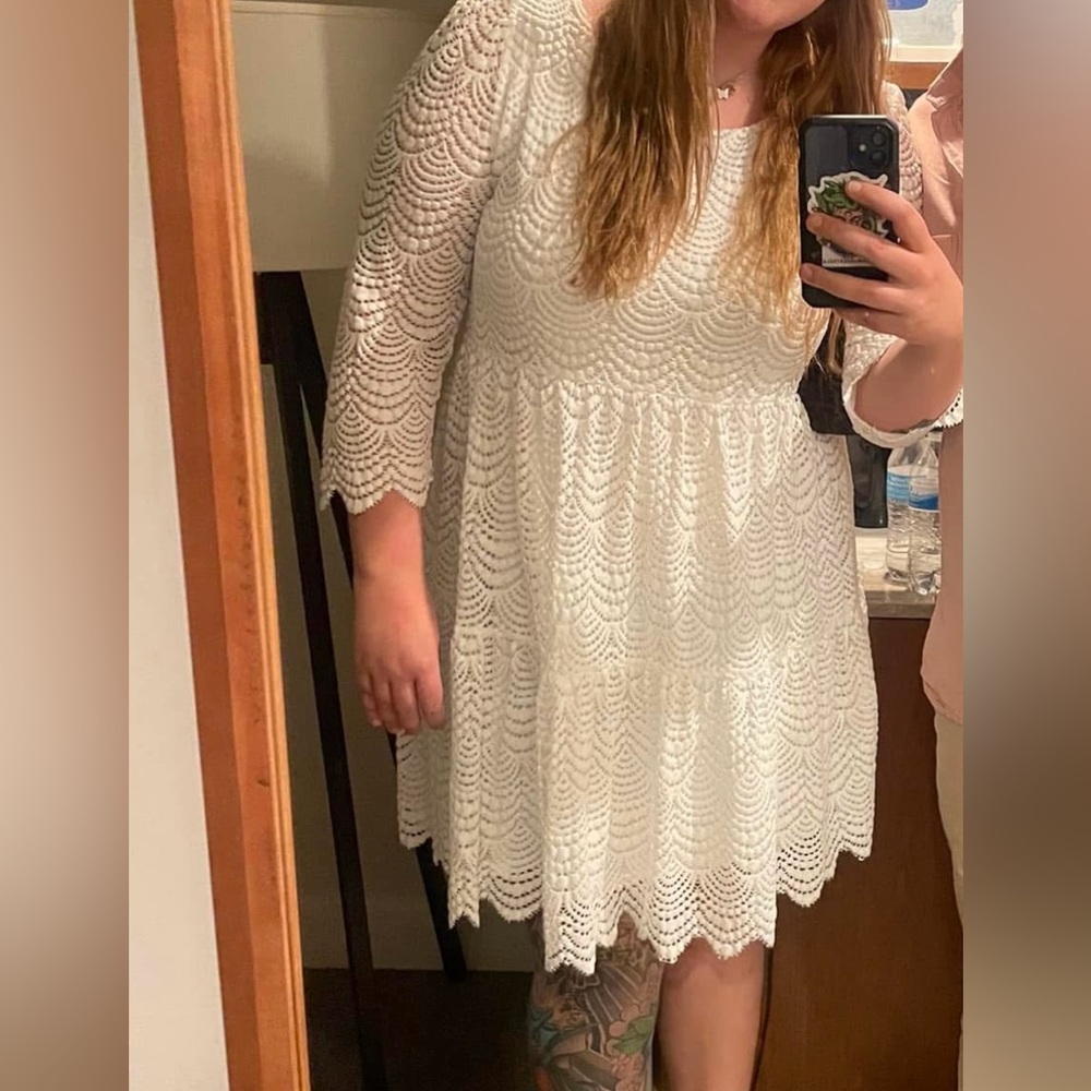 Lily Pulitzer white crochet dress